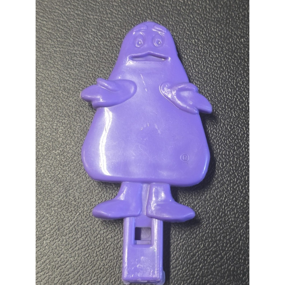 1981 McDonald's Grimace Plastic Purple Toy Whistle Character Vintage Happy Meal